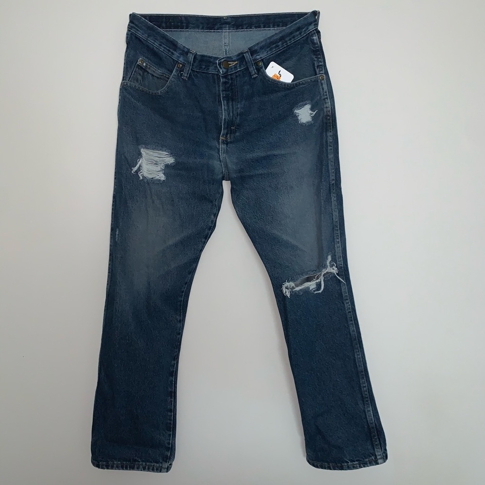 Wrangler, Medium wash ripped jeans